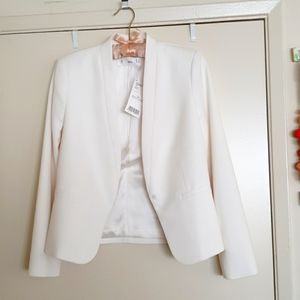 Mango white ladies blazer